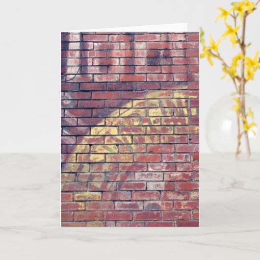 Faded advertenties kaart (Gele Bloem)