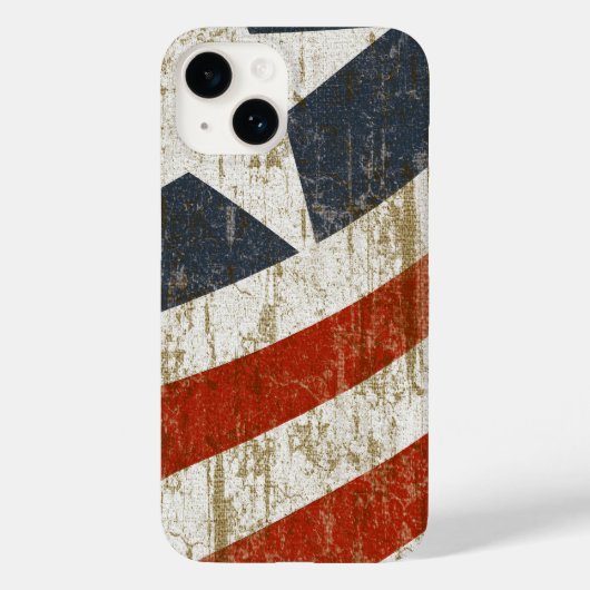 Faded American Case-Mate iPhone Case (Achterkant)