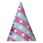 Faded Amerikaanse vlag- en Stripespatriottisch Feesthoedjes (Rechts)