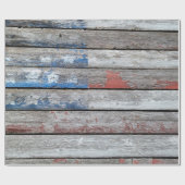 Faded Amerikaanse vlag op de Muismat van hout Cadeaupapier (Vlak)