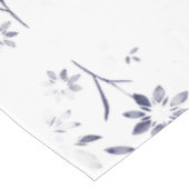Faded Blue and White Floral Pattern Tafelkleed (Gekanteld)