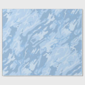 Faded Blue Camo Cadeaupapier (Vlak)