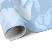 Faded Blue Camo Cadeaupapier (Rol Hoek)