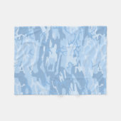Faded Blue Camo Fleece Deken (Voorkant (Horizontaal))