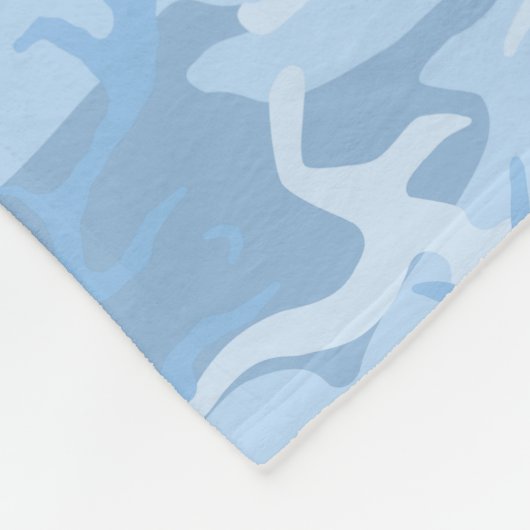 Faded Blue Camo Fleece Deken (Hoek)