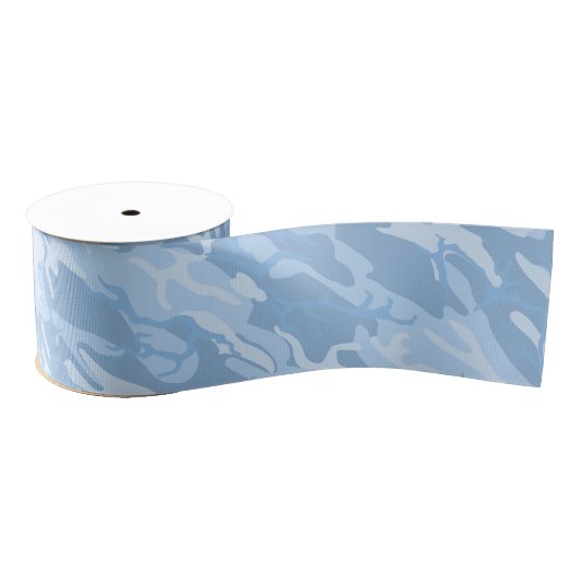 Faded Blue Camo Grosgrain Lint (Spoel)