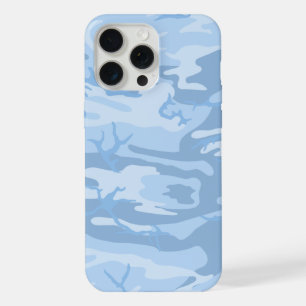 Faded Blue Camo iPhone 15 Pro Max Case