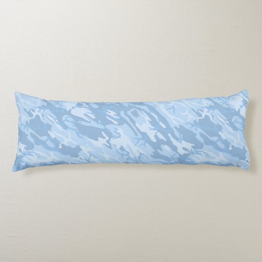 Faded Blue Camo Lichaamskussen (Voorkant)