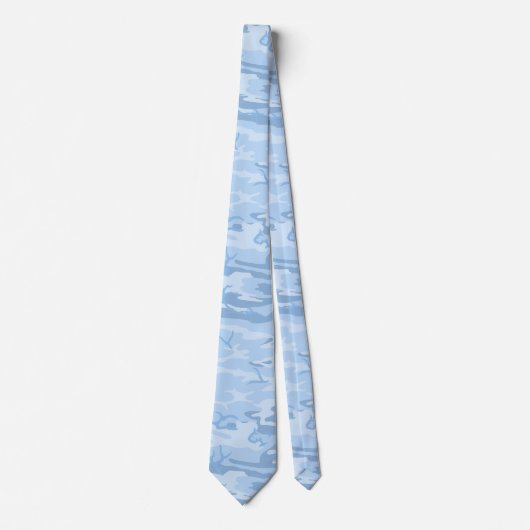 Faded Blue Camo Stropdas (Voorkant)