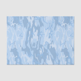 Faded Blue Camo Tissuepapier