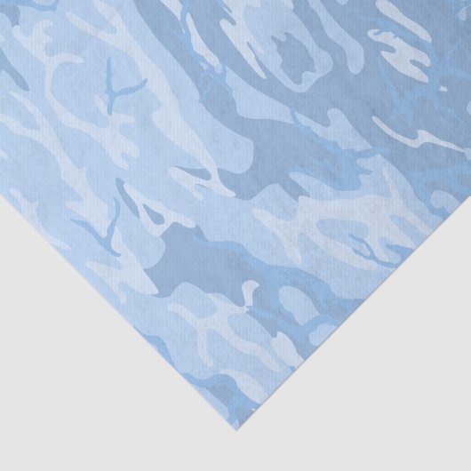 Faded Blue Camo Tissuepapier (Detail)