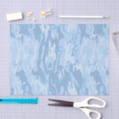 Faded Blue Camo Tissuepapier (Craft)
