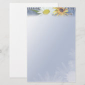 Faded Blue Jeans Briefpapier (Voorkant / Achterkant)