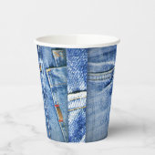 FADED BLUE JEANS PAPIEREN BEKERS (Links)