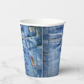 FADED BLUE JEANS PAPIEREN BEKERS (Rechts)