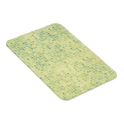 Faded Blue Micro-Stippen op geel Magneet (Rechterzijde)