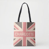 Faded Britse gepersonaliseerde Uniefaciliteit Tote Bag (Voorkant)