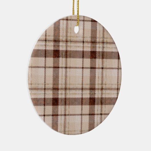 Faded bruine Tone Pset-kerstversiering Keramisch Ornament (Rechts)