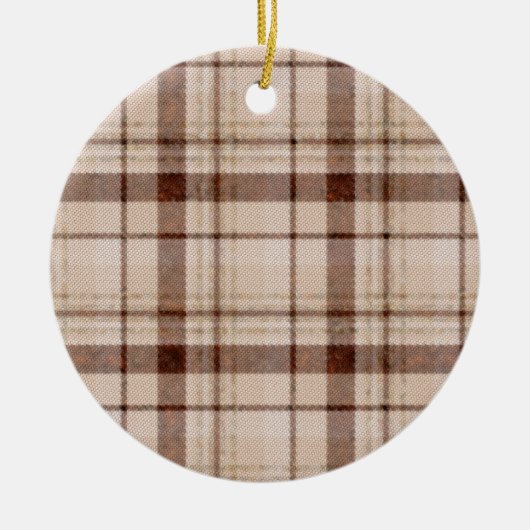 Faded bruine Tone Pset-kerstversiering Keramisch Ornament (Voorkant)