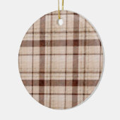 Faded bruine Tone Pset-kerstversiering Keramisch Ornament (Links)