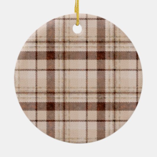 Faded bruine Tone Pset-kerstversiering Keramisch Ornament (Achterkant)