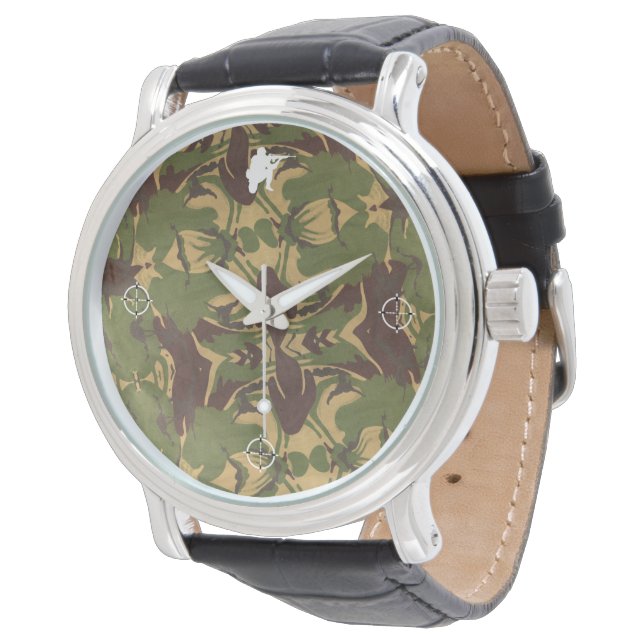 Faded Camo. Wees incognito! Horloge (Gekanteld)