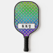 Faded cirkelraster door Kenneth Yoncich Pickleball Paddle (Achterkant)