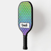 Faded cirkelraster door Kenneth Yoncich Pickleball Paddle (Links)
