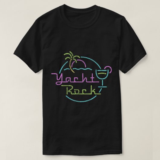 Faded Cocktail Hour Yacht Rock T-shirt (Design voorkant)