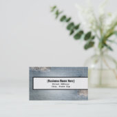 Faded Denim Blue Jean Geïnspireerd Visitekaartje (Staand voorkant)