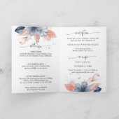 Faded denim & blush florals Weddenschap (Binnen)