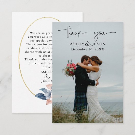 Faded denim en stijlvolle, stijlvolle bedankt (Voorkant / Achterkant)