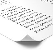 Faded denim en stijlvolle, stijlvolle stoelenkaart poster (Hoek)