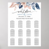 Faded denim en stijlvolle, stijlvolle stoelenkaart poster (Voorkant)