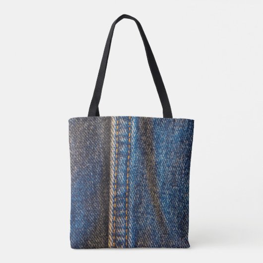 Faded Denim Tote Bag (Achterkant)
