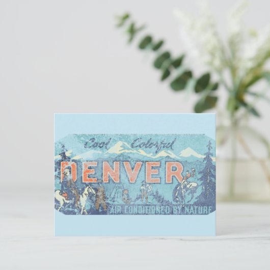 Faded Denver Briefkaart (Staand voorkant)