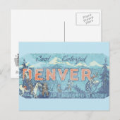 Faded Denver Briefkaart (Voorkant / Achterkant)