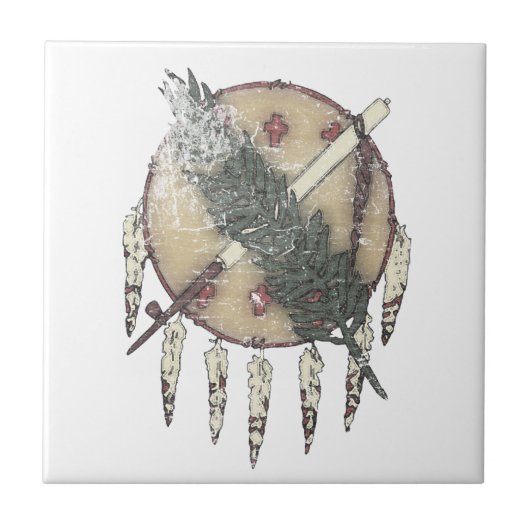 Faded drocatcher tegeltje (Voorkant)