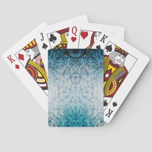 Faded Elegant Flourish Pokerkaarten (Achterkant)