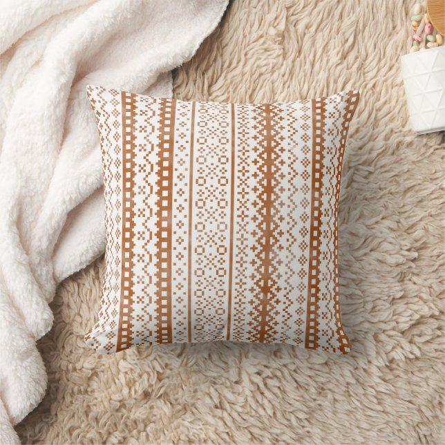 Faded Fair Isle Knit Waterverf Cabincore sinaasapp Kussen (Deken)