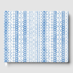 Faded Fair Isle Knitwear Waterverf Gezellige Cabin Gastenboek