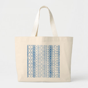 Faded Fair Isle Knitwear Waterverf Gezellige Cabin Grote Tote Bag