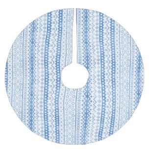 Faded Fair Isle Knitwear Waterverf Gezellige Cabin Kerstboom Rok