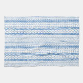 Faded Fair Isle Knitwear Waterverf Gezellige Cabin Theedoek (Horizontaal)