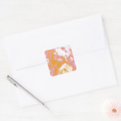 Faded Floral Arrangement Fotografie Vierkante Sticker (Envelop)