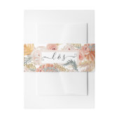 Faded Floral BOHO Pampas Grass Waterverf Greenery Uitnodigingen Wikkel (Voorkant Voorbeeld)
