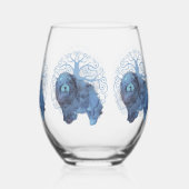 FADED GENES Chow Stemless wijnglas Wijnglas Zonder Voet (Achterkant)