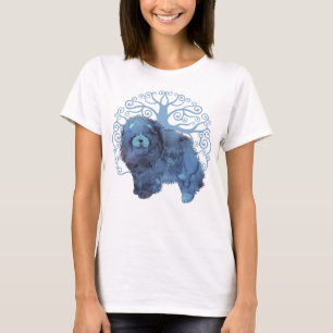 FADED GENES Chow TREE OF LIFE front design T-shirt