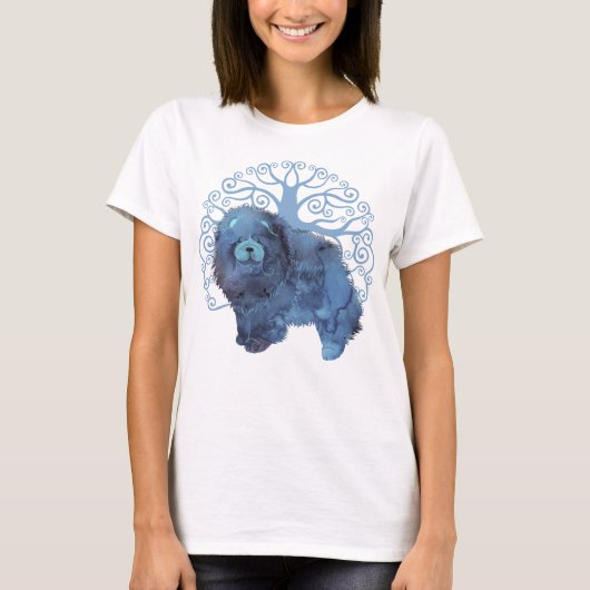 FADED GENES Chow TREE OF LIFE front design T-shirt (Voorkant)