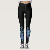 FADED GENES Chow TREE OF LIFE zwart Leggings (Voorkant)